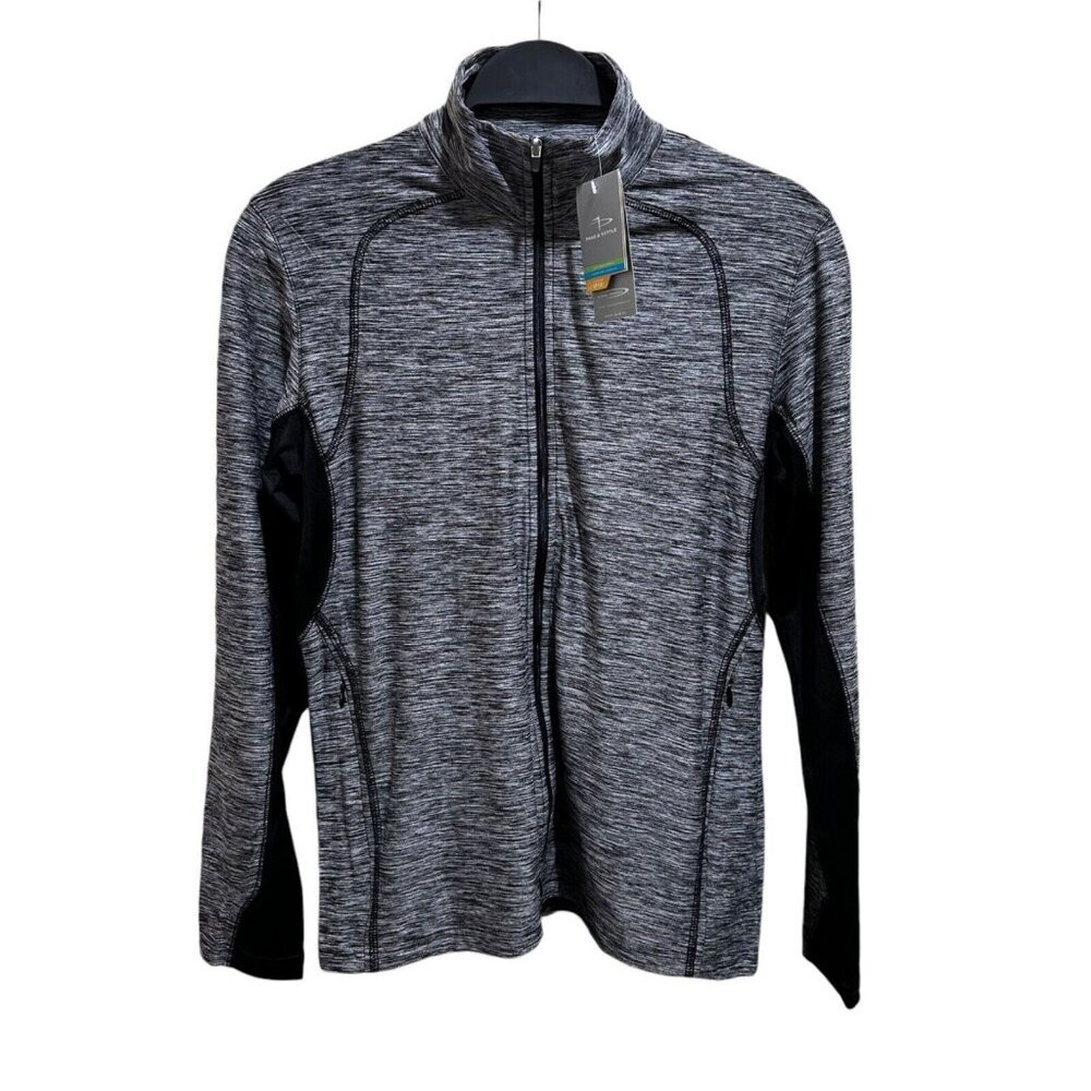 Page & Tuttle Womens Size M Heather Colorblock Full Zip‎ Athletic Jacket NWT NEW